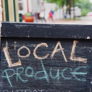 Locally Grown Food Sidewalk Sign